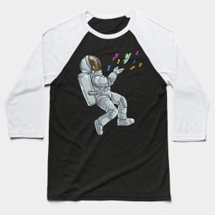 Astronaut with Butterflies T Shirt Baseball T-Shirt